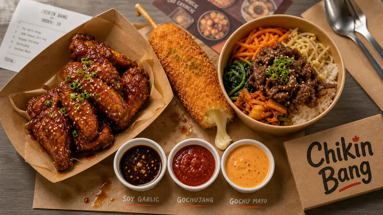 Chikin Bang, korean street food aux arcades : wings et sauces coréennes