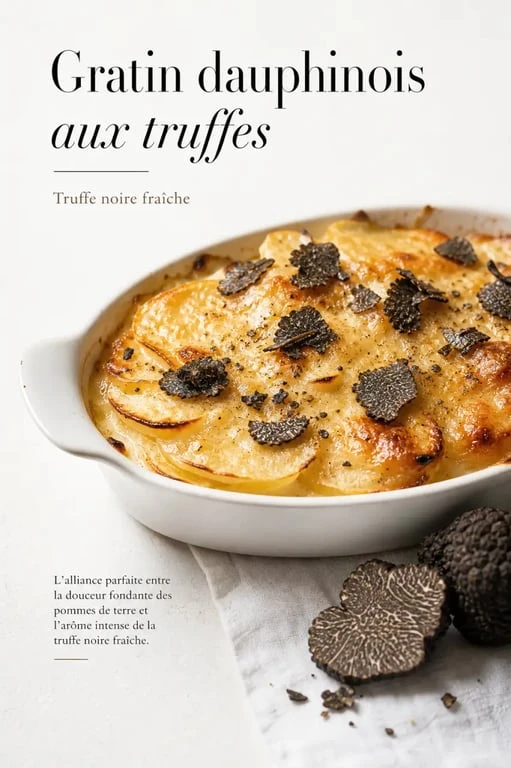 Gratin dauphinois aux truffes, une recette festive et gourmande