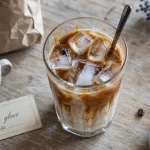 Café glacé maison avec glaçons et lait, recette rapide