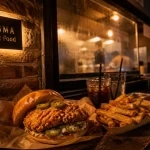 dogma street food Paris : burger fried chicken au poulet croustillant