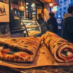 Magna street food : pizza napolitaine pliée et roulée à emporter