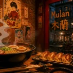 Mulan Paris street food 木蘭 : ramen fumant et dumplings croustillants