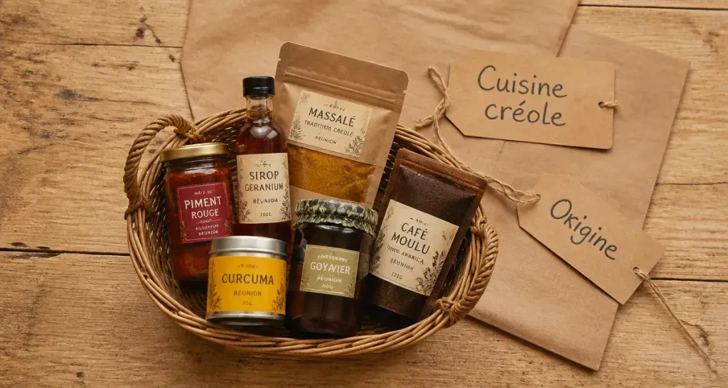 Produit Réunion : épices, café et douceurs