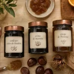 Provence gourmande produits du terroir : confitures au chaudron à Cuers, bocaux et fruits locaux.