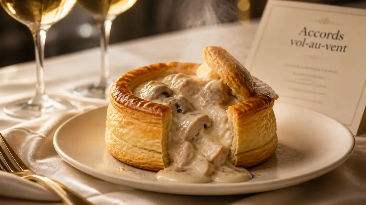 Quel vin servir avec un vol-au vent : sauce blanche champignons, Chardonnay