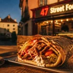 47 street food Damparis, kebab près de l’enseigne 47 Street Food