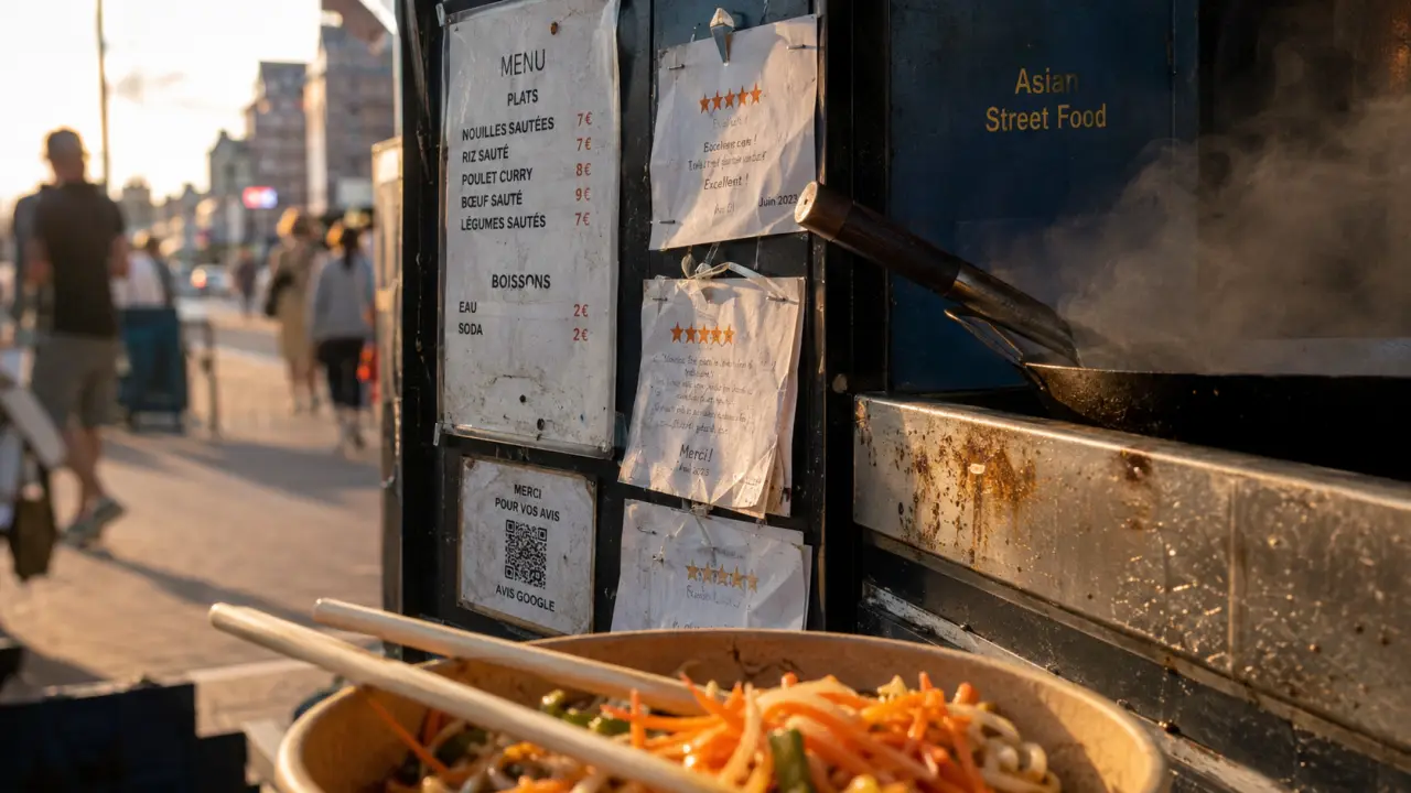 Asian street food berck : vitrine de street food asiatique et menu