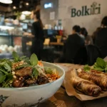 Bolkiri Bry-sur-Marne street food viêt : bo bun fumant et nems croustillants