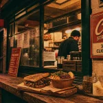 curb street food Paris 18e : sandwichs et bowls dans une vitrine