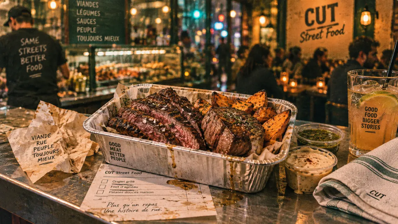 CUT Street Food Paris 10 : barquettes halal, menu midi 13,90 €