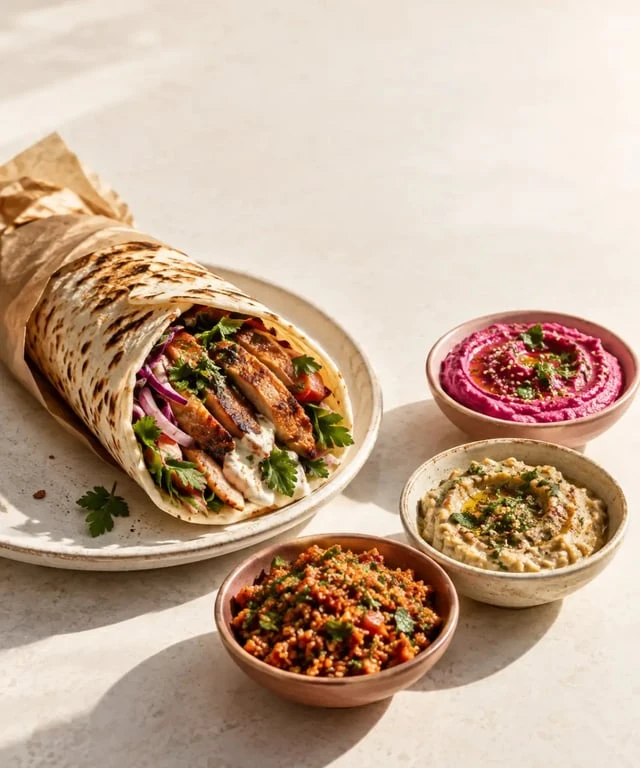 OTTO Turkish Street Food à Montreuil avec dürüm frais et mezzes végétariens