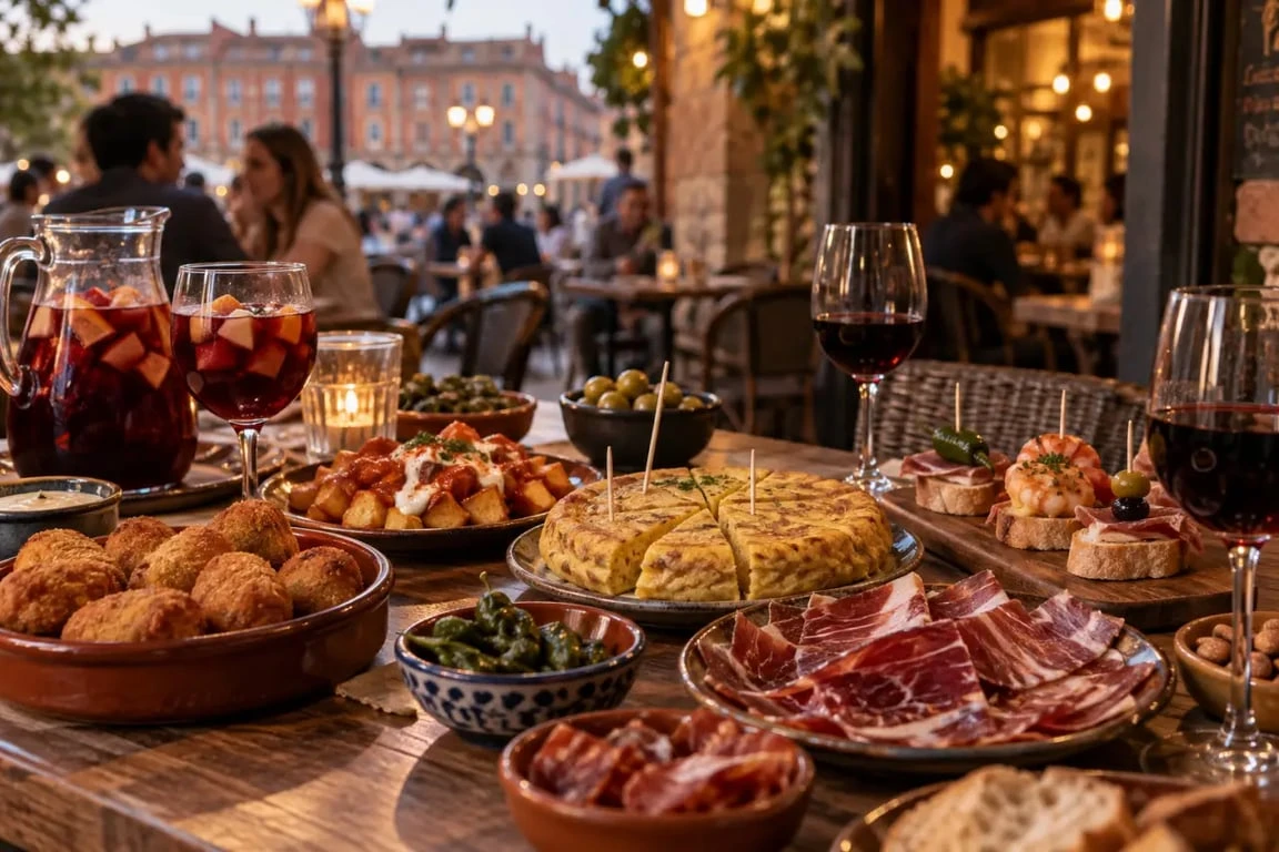 Bar à tapas à Toulouse avec assortiment de tapas espagnoles à partager