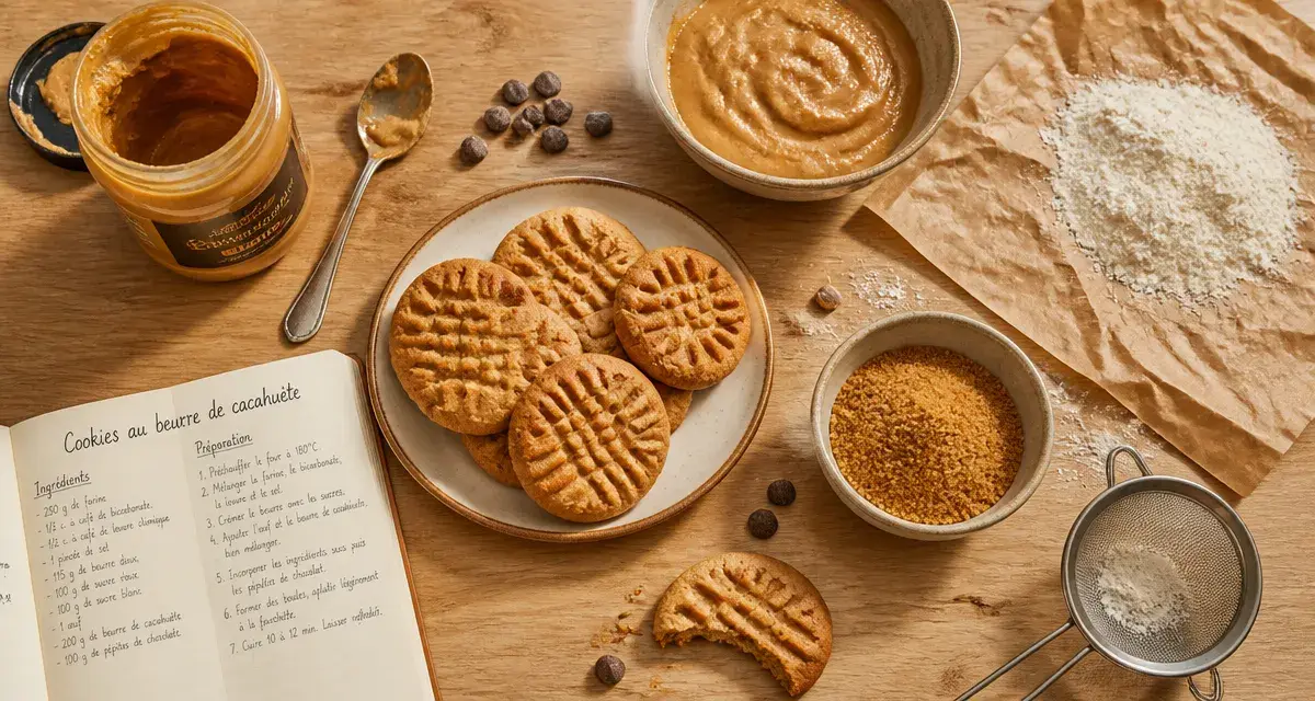 Recette avec beurre de cacahuète : cookies crémeux au chocolat