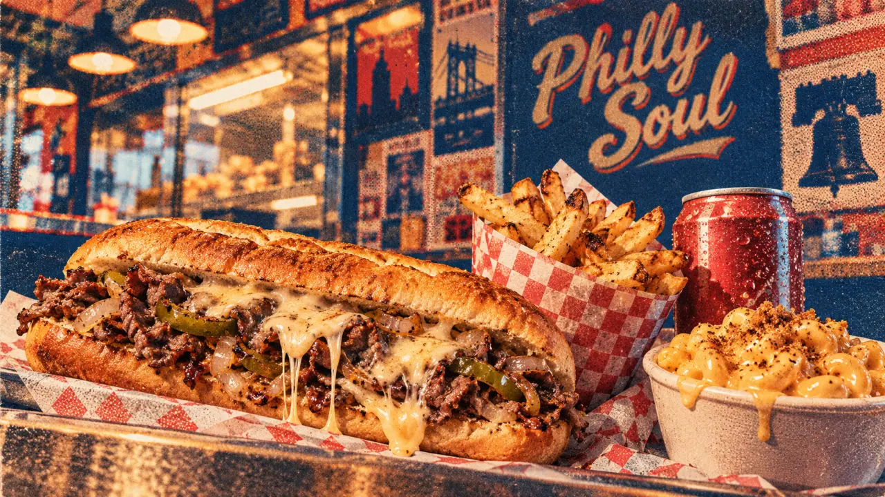 Philly Soul street food américaine à Lyon : cheesesteak et frites maison